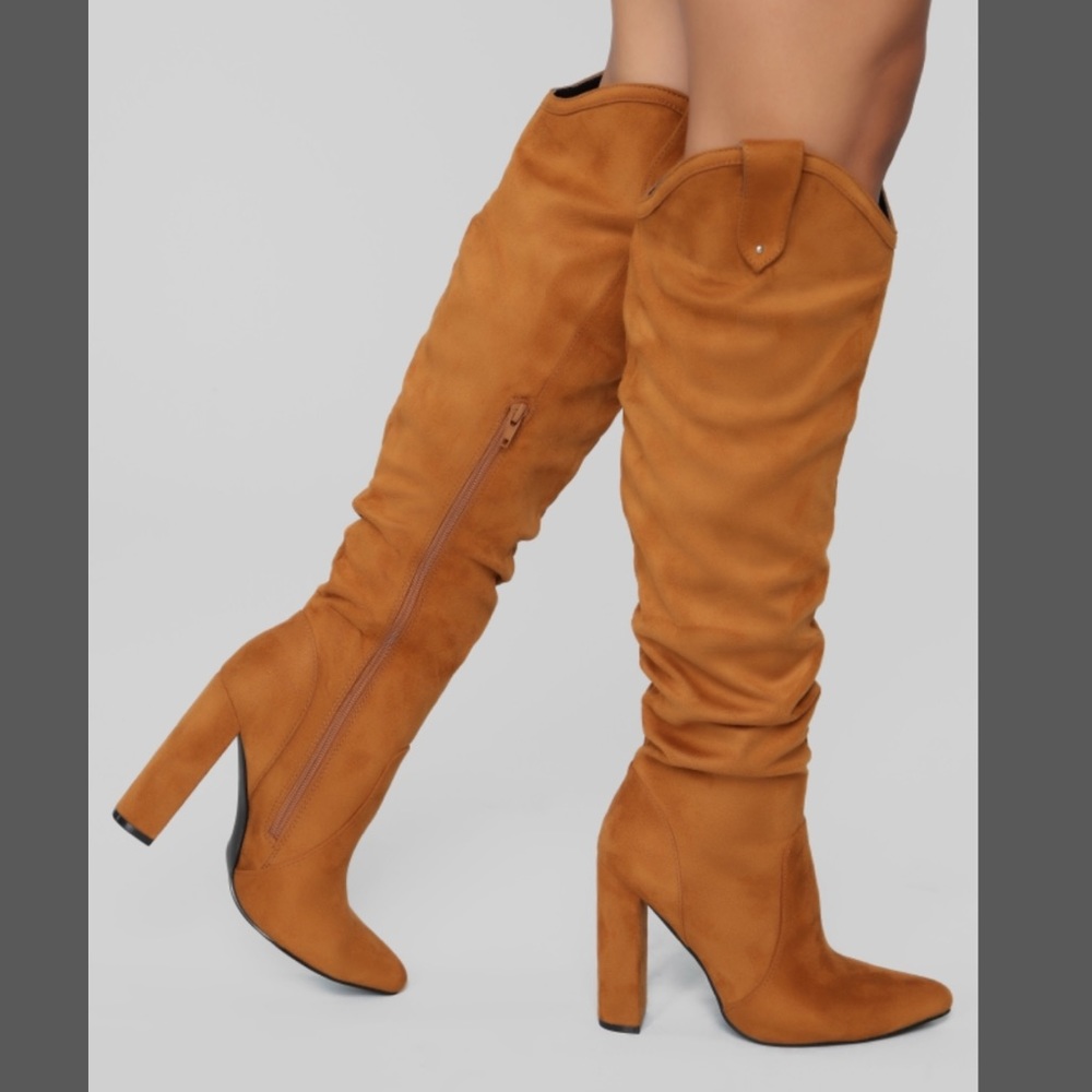 Size 10 but fit like a 9 Camel Knee High Boots